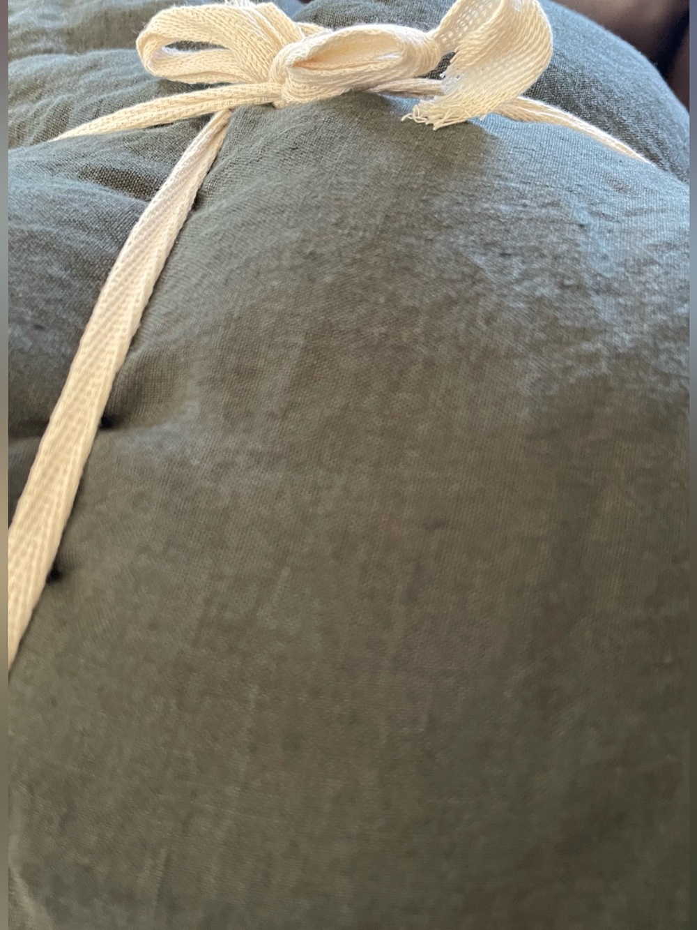 Quince European Linen Fitted And Flat Sheets Only, Full (Pine) - Picture 3 of 5